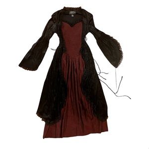 Eternal NYC Vintage Goth Velvet & Taffeta Gown